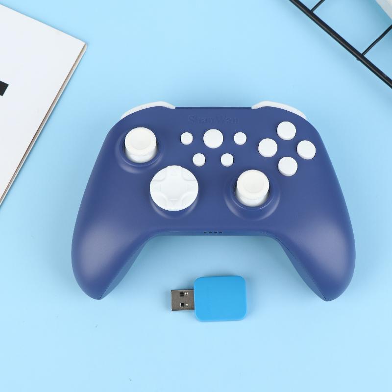 Беспроводной Bluetooth-контроллер Shanwan Подключение в трех режимах Холл-джойстик Двойной вибрационный мотор ПК Джойстик Геймпад Контроль