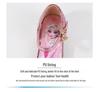 Girls' Crystal High-Heeled Sandals - Elsa Princess Style for Summer 2024