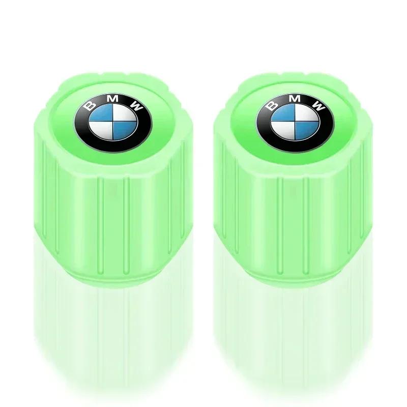2025 For BMW MINI 4Pcs Luminous Car Tire Valve Caps Badge Emblem Styling For MINI Cooper Fridge One S F56 R57 R58 R60 JCW Countr