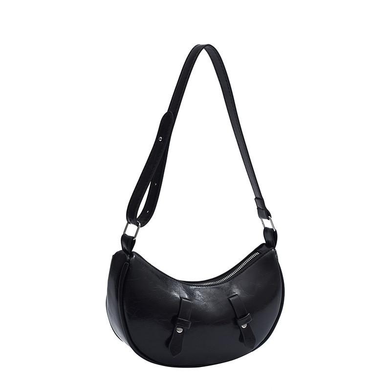 Fashionable Street Style Pu Shoulder Baguette Bag With Large Capacity For Summer 2024