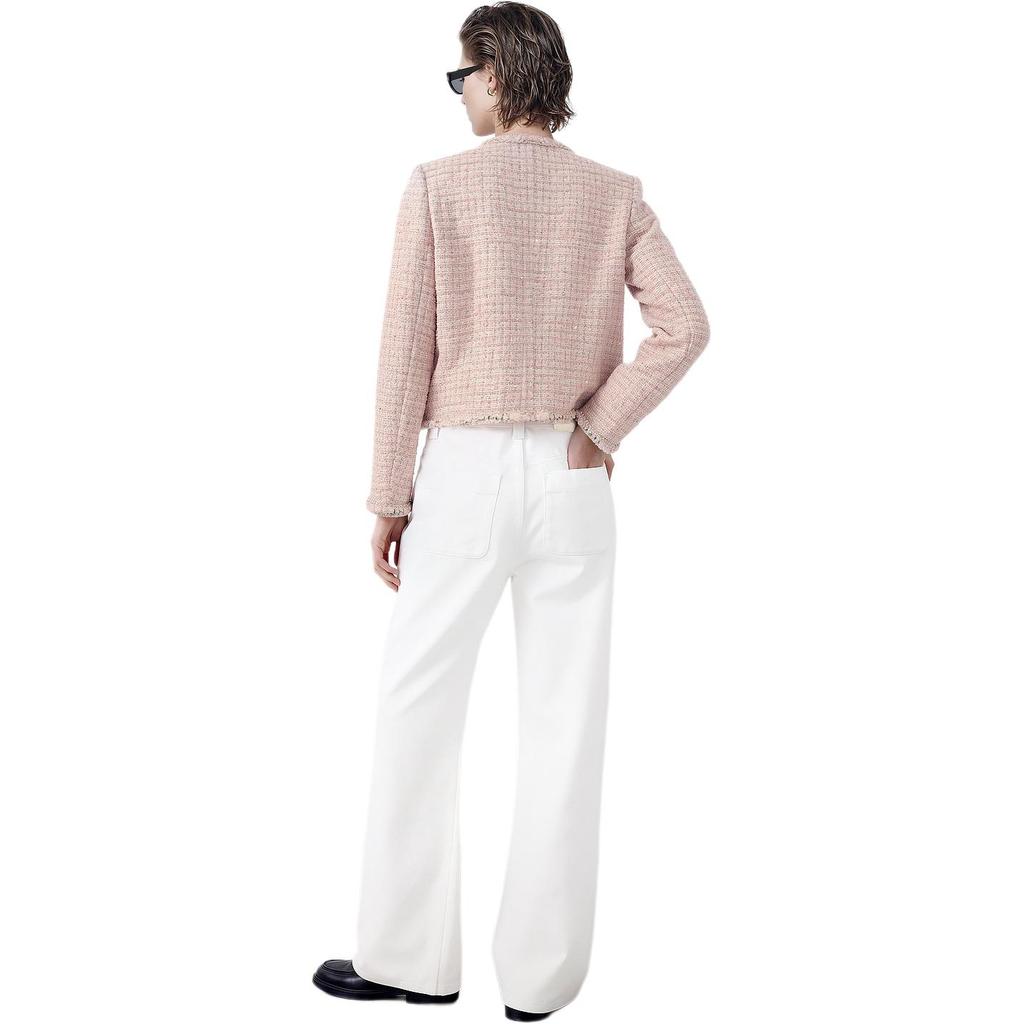 KARL LAGERFELD Jackets Women's Pink Crew Neck Moderate Other P26E1519547