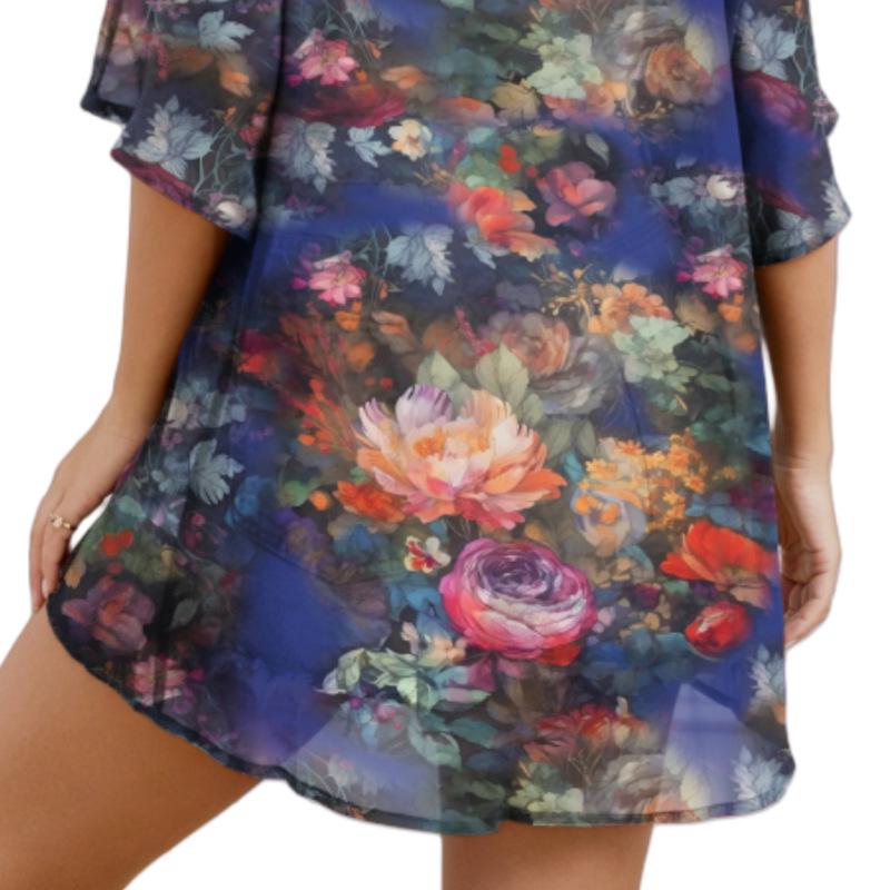 Chiffon Kimono Cardigan - Sun Protection Beach Cover-Up for Women