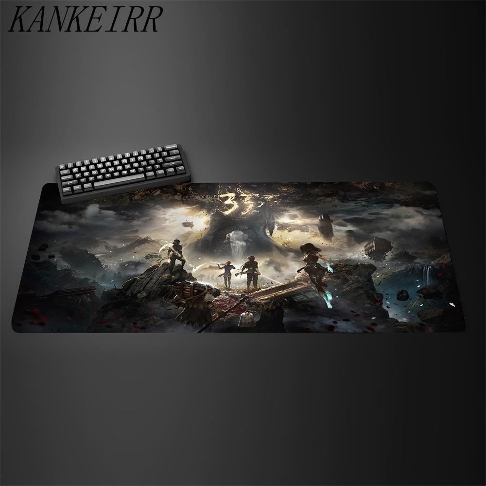 Spiel Clair Obscur Expedition Mauspads HD-Druck Computer-Gamer Verriegelungskante Rutschfestes Mauspads XXL Tastatur PC Schreibtischunterlage