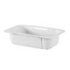 Sweet Plus Kitchen Sink Drainer Basket, Expandable, for Washing Vegetables and Draining Dishes, Adjustable Width, 34.5-48cm (White/Deep)