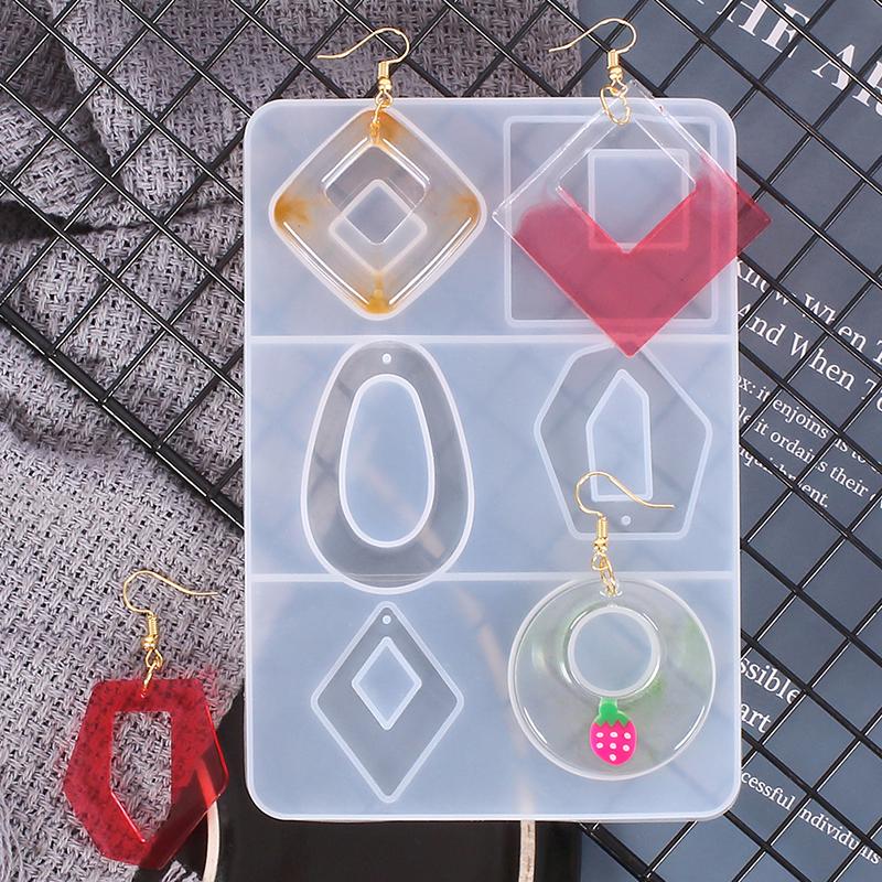 Silicon Earring Necklace Pendant Resin Mold Diy Making Jewelry Epoxy Mould Craft