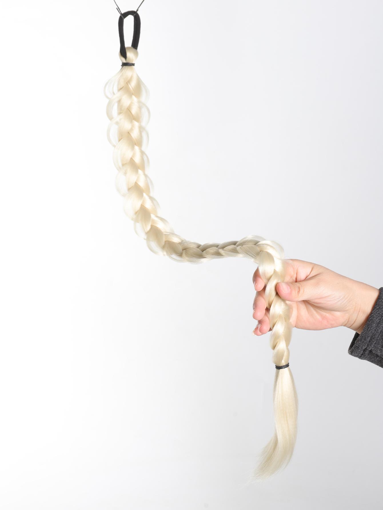 

Синтетичні подовжені довгі коси з кінського хвоста з гумовою стрічкою 24-дюймові боксерські коси для нарощування волосся для жінок щоденного використання