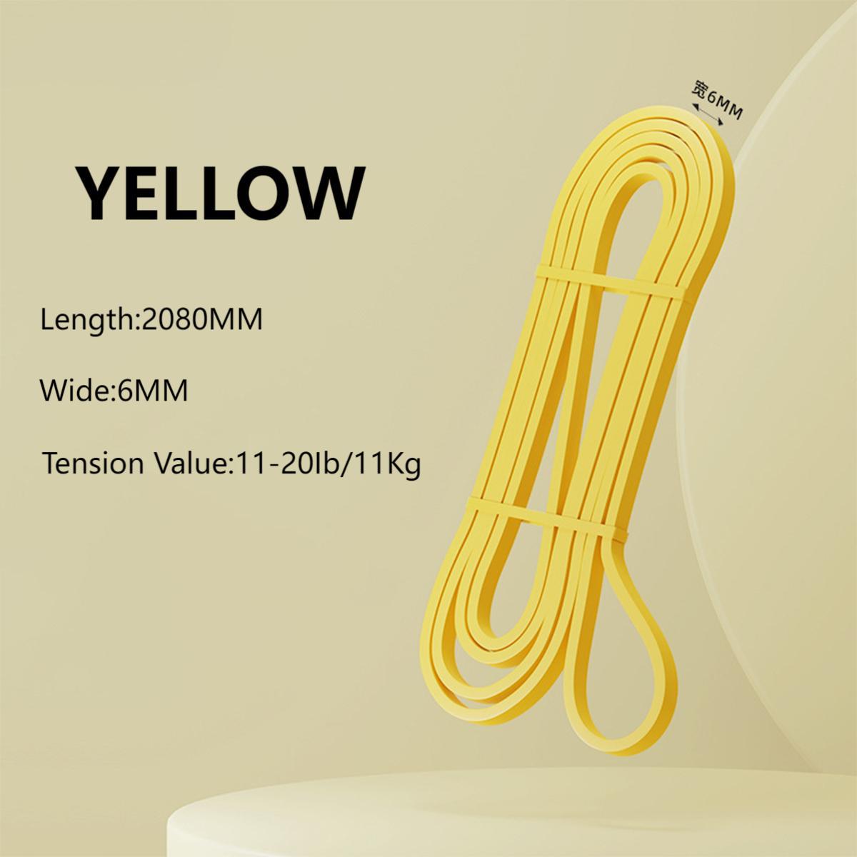 

Fitness Elastic Band for Fports Enthusiasts Resistance Tension Band for Strength Training Waist and Leg Pull Rope Auxiliary Band жёлтый