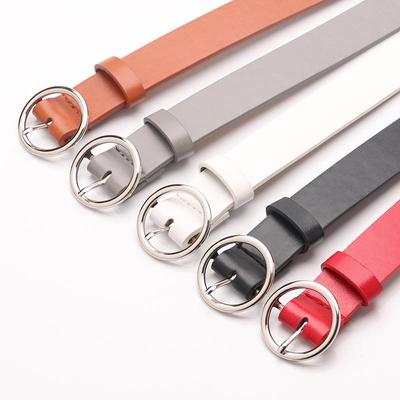 Round Buckle Trendy Women's Decorative Belt - Casual Fashion Style
