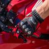 ILM Motorcycle Gloves for Spring, Summer, and Autumn, Off-Road, Bicycle, Cycling, Hard Protector, Smartphone Compatible, Ultra Lightweight, Breat