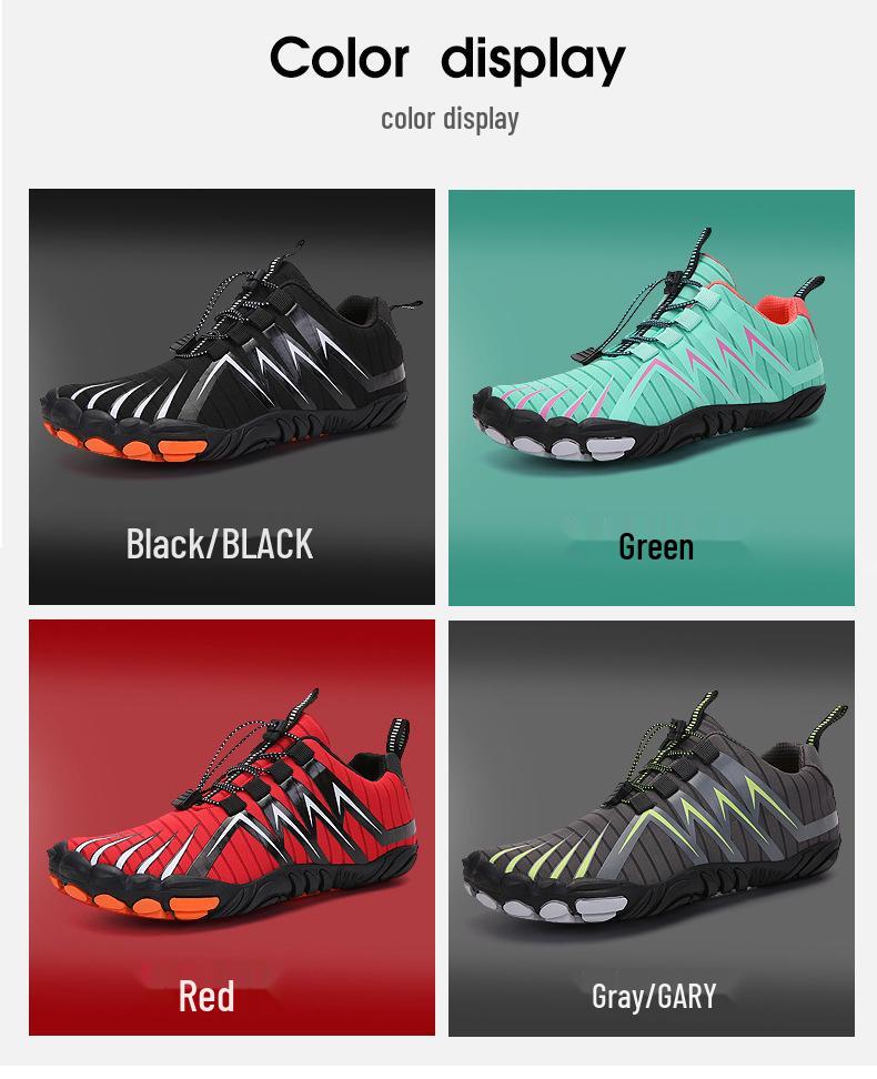 Men's 2024 Outdoor Five-Finger Barefoot Shoes for Hiking, Surfing, Rafting, Climbing, and Wading