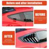 For Ford Mustang 2024 2025 ABS Plastic Rear Window Quarter Louver Scoop Cover Side Vent Shutter Trim Car Adhesive Accessories