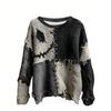 Men's Halloween 3D Printed Long Sleeve Top Round Neck Casual Sports Pullover