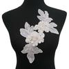 Black And White I Polyester Bead Embroidery Sewing Lace Diy Single Flower Decorative Clothing Collar Accessories Clothing Accessories