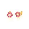 Best Selling Flower Stud Earrings S925Ins Wind Mini Diamond Six Valve Flower Stud Earrings
