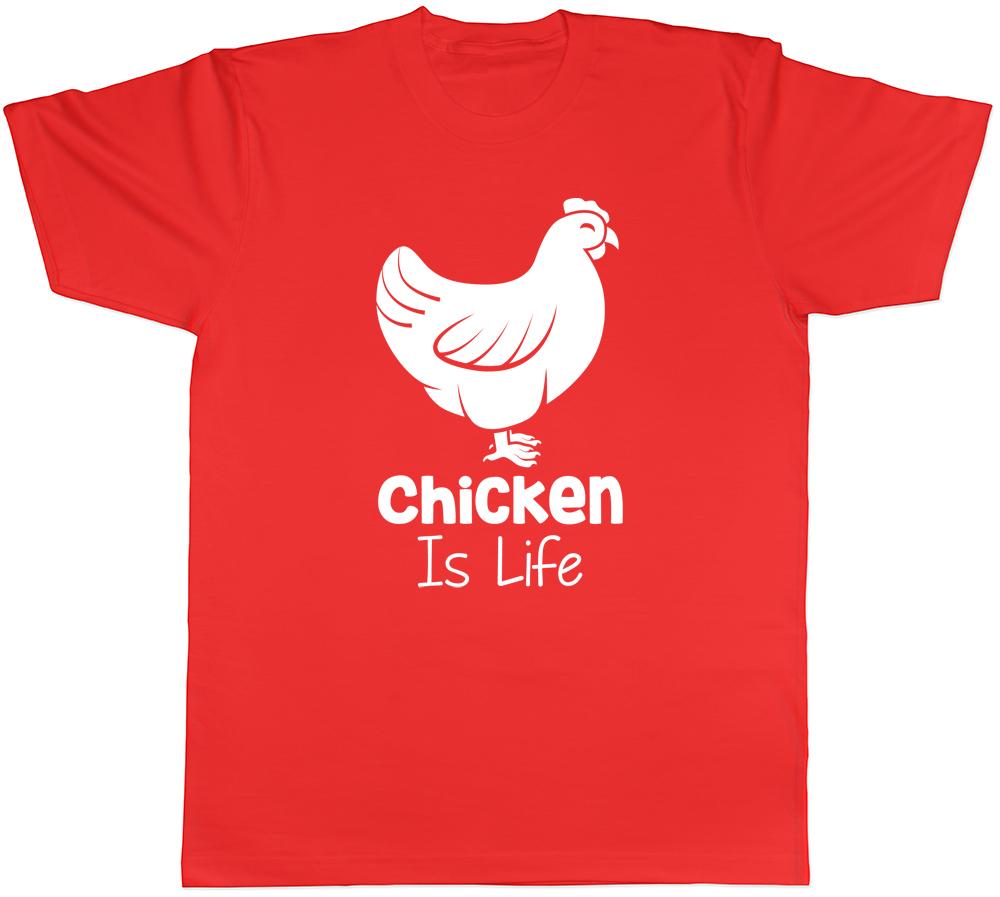 Chicken is Life Unisexs Unisexs Ladies Unisex TShirt S