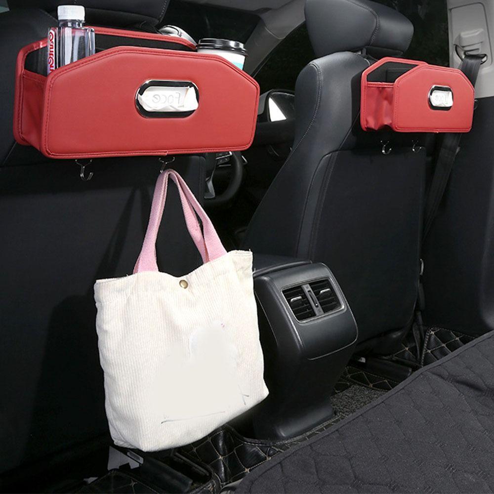 

with Hook Auto Back Seat Paper Box Waterproof. Back Seat Storage Box Tissue Box чорний