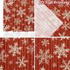 2pcs, 2D FLAT PRINTING Curtains (Without Rod) Snowflake Curtain(2) Minimalist Holiday Curtains Versatile Polyester Fabric