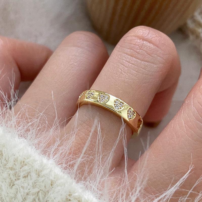Unique Adjustable Design Copper Ring For Women With Elegant Geometric Style Perfect Gift Option