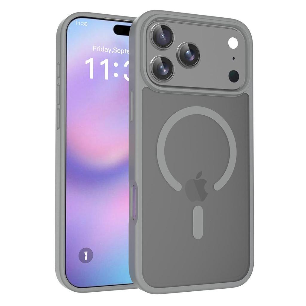 Silver Shield Frosted iPhone 17 Pro Max Magnetic Case