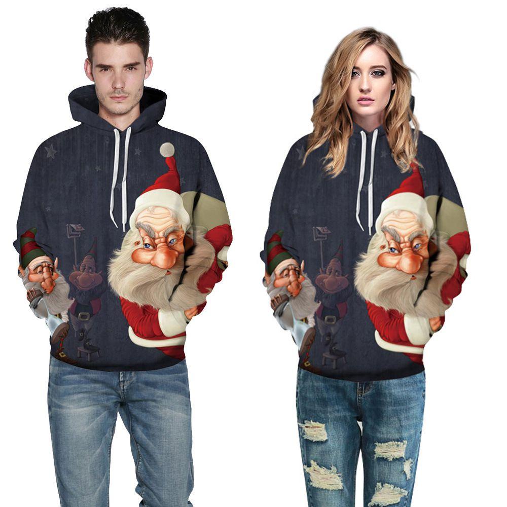 Premium Quality Ugly Xmas Christmas Sweater Santa Jacket Hoodie Pullover For All