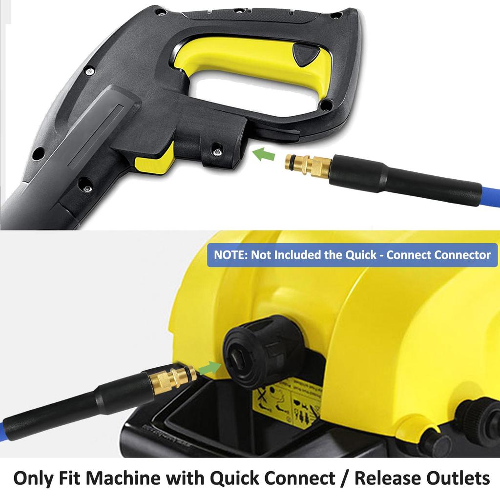 Pressure Washer Replacement Hose Super Flexible Hose 2900 PSI Kink Resistant Hose for Karcher K2-K7 Quick Connector