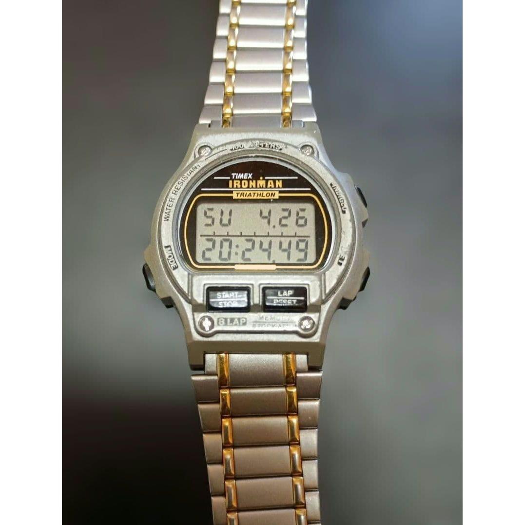 TIMEX IRONMAN 8LAP Ladies Metal Band Rare 90 s