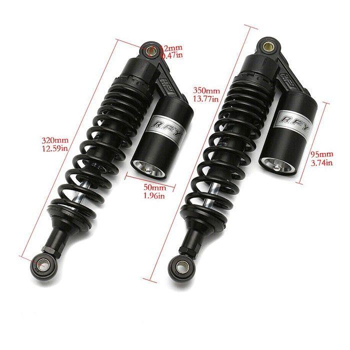 Motorcykel bakre stötdämpare 320 mm fjädring par universell RS2B