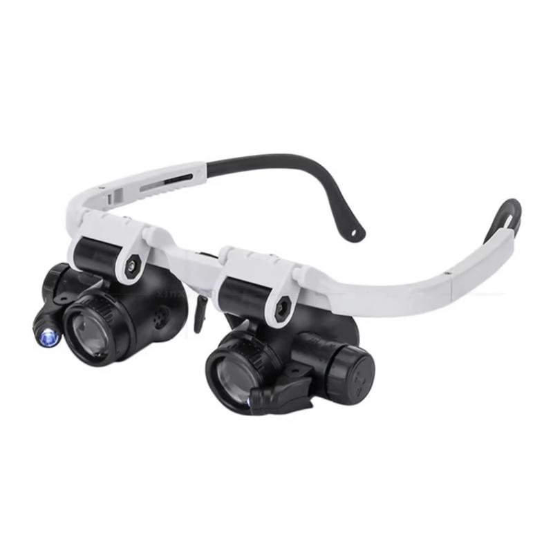 

Magnifier Glasses 8X 15 X 23 X Magnifier Glasses headband Glass eye Magnification Repair tool Biological magnifier microscope білий