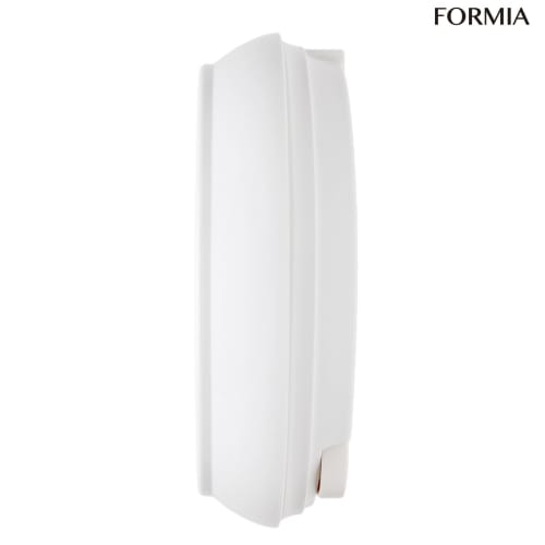 Formia Bath Clock, Waterproof, Large Display, Suitable for Bathrooms and Kitchens, Wall Clock, Tabletop Clock, Analog, Towel Hanger, White, HWP-001S-W