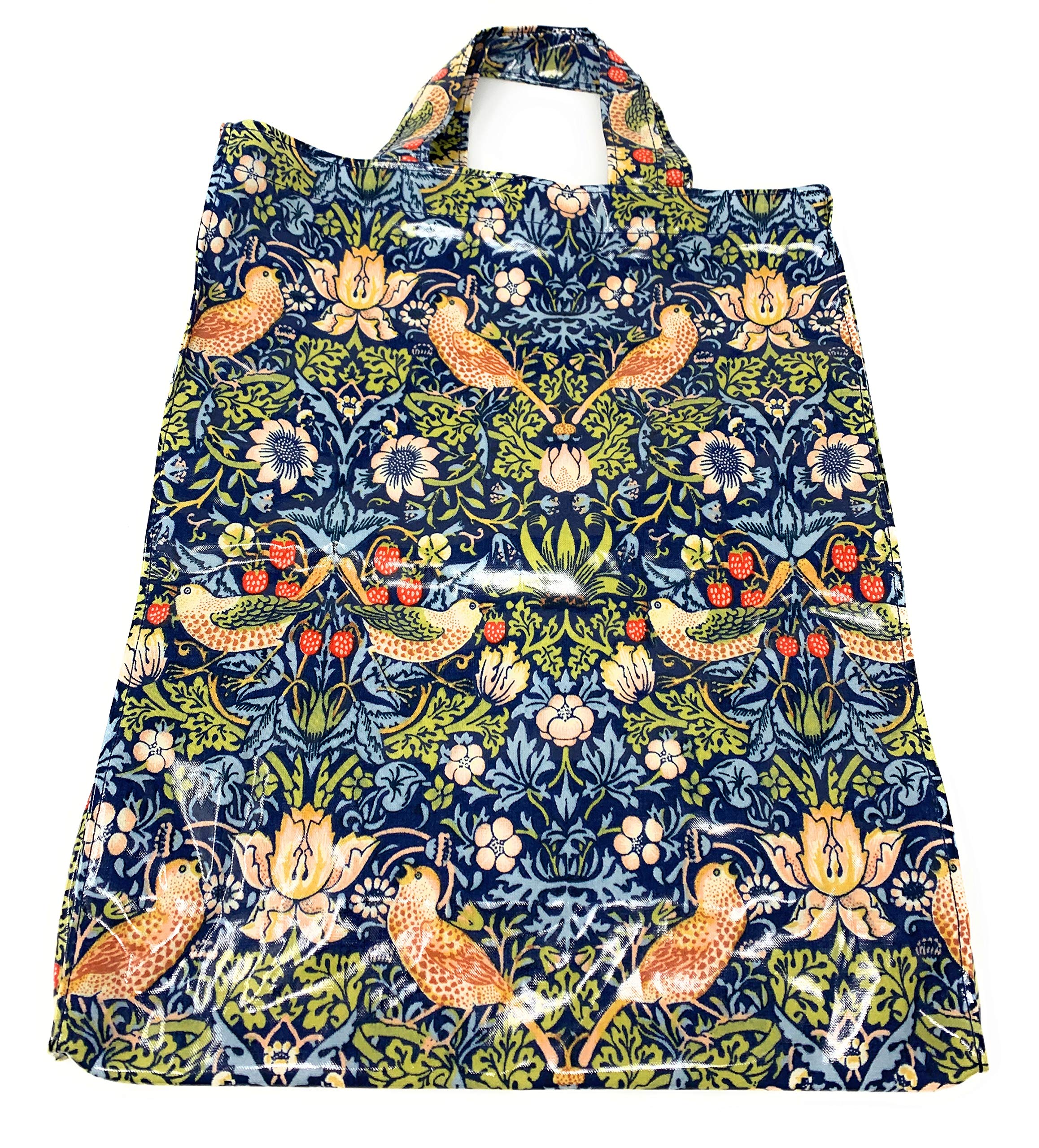 

OXFORD TIME Водонепроницаемая ПВХ сумка Средняя x 30 Strawberry Thief Blue MEDGB3N [Дизайн Морриса] (37 см)