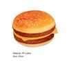 40cm Plyšová hračka Hamburger PP bavlna výplň Útulný dotyk Mäkký Krásny Vankúš na chrbát Spoločník na spanie Simulácia 3D Plyšový Burger