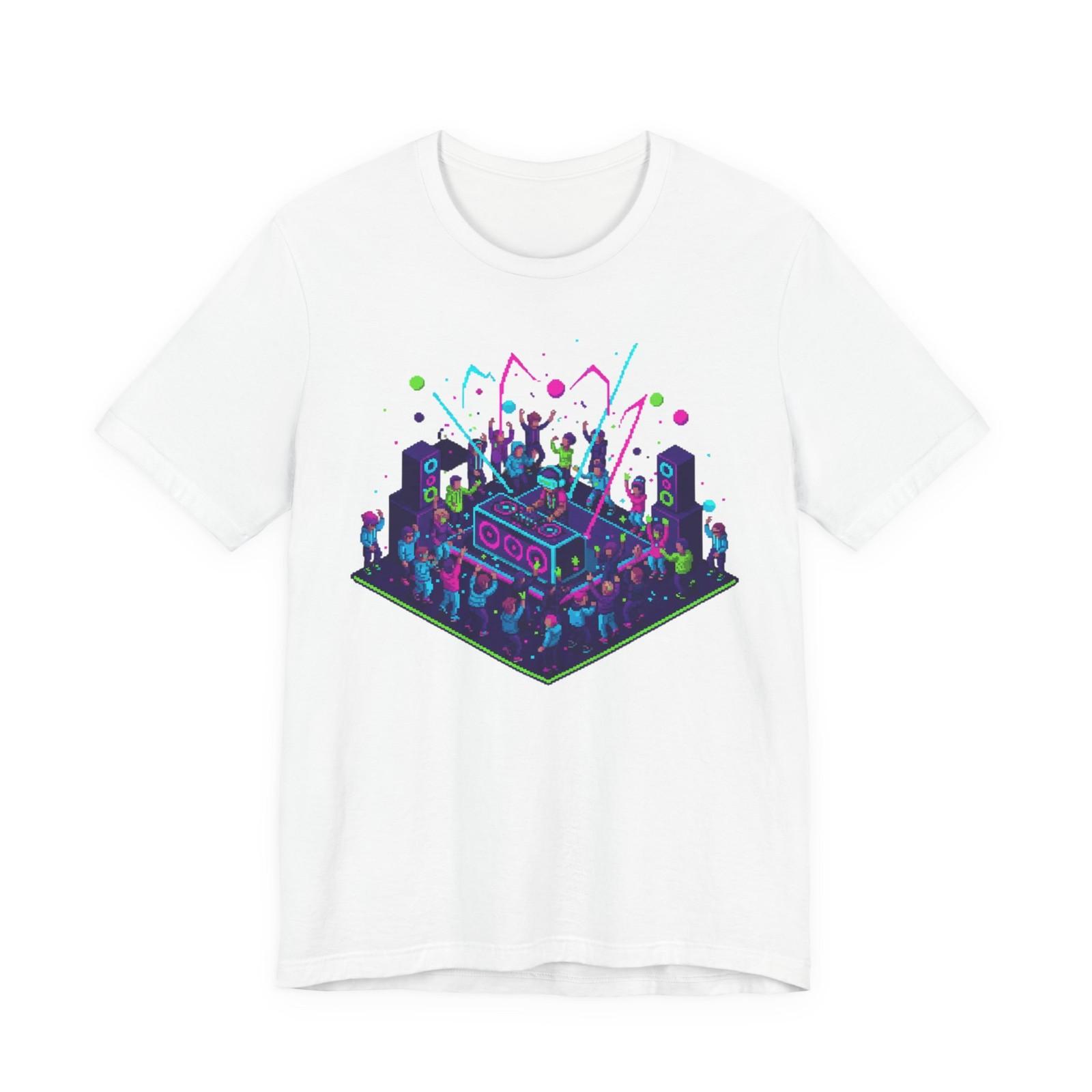 16-Bit Pixel Rave T-Shirt | Retro Arcade Gaming Tee S разноцветный