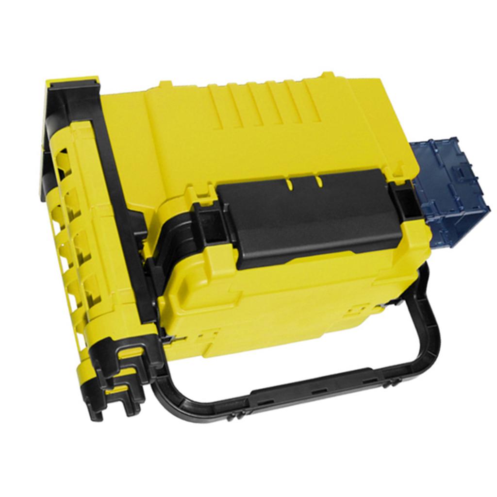 Fishing Box Travel Fishing Case Box with Bottle Holder and Rod Stands Tubes