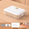 Large Capacity Multi-layer Handheld Transparent Plastic Food Storage Box for Dumplings