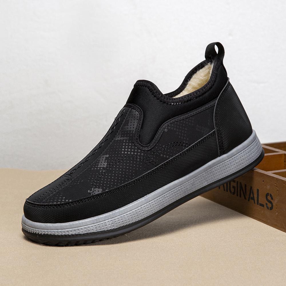 Herren Winter High-Top Samtgefüttert Rutschfest Baumwollschuhe