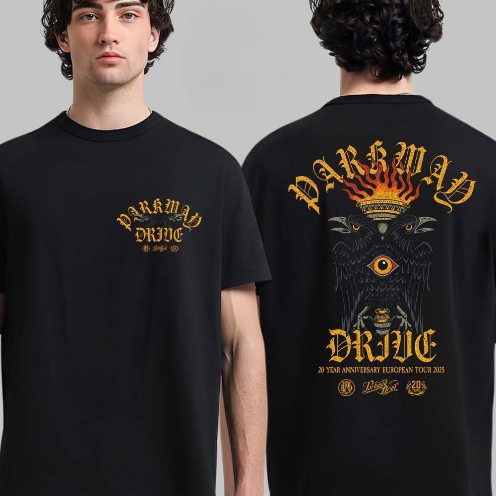 Rare Parkway Drive 20 Year Anniversary European Tour 2025 Schedule Dates Two Sided T-Shirt