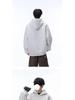 Men's Autumn/Winter American Letter Embroidered Hooded Sweatshirt - Loose Fit, Plus Velvet, Thickened Heavyweight Casual Hoodie Jacket