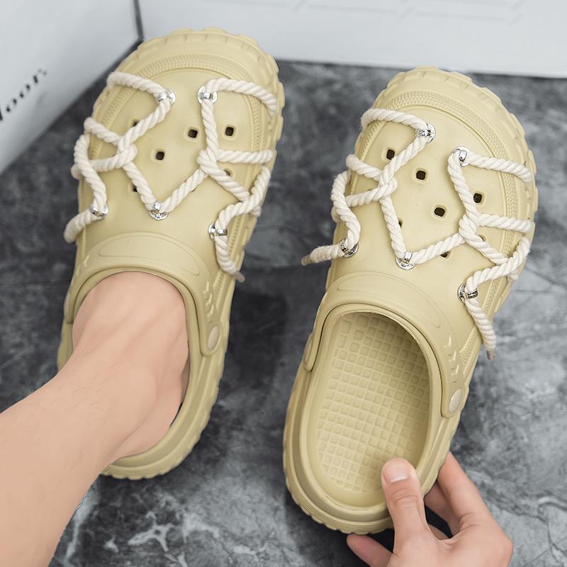 Fashion Designed Men's EVA Waterproof Sandals Thick Bottom DIY Personality Couple's Casual Sandal Mans Beach Slides Outdoor Slippers