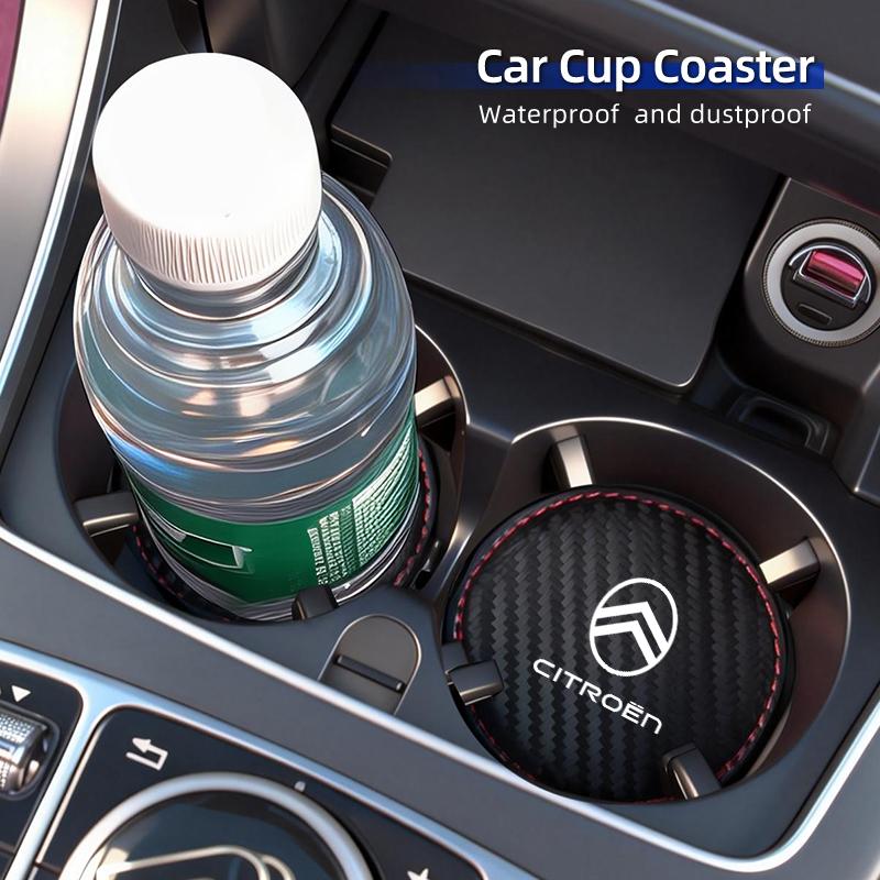 Car Coasters Water Cup Slot Pads Car Cup Holder Insert Mat For Citroen C3 C5 C1 C2 Berlingo Celysee Cactus Picasso Accessories
