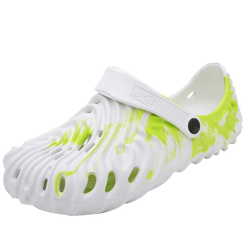 Non-Slip Beach Shoes Men'S Hole Shoes Bag Head Dual-Purpose Half-Drag Outer Wear Camouflage Soft-Soled Casual Sandals