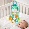 Soft Crinkle Sensory Learning Toy Plush Material Teether Toy Plush Animal Wind Chime  Crib Use