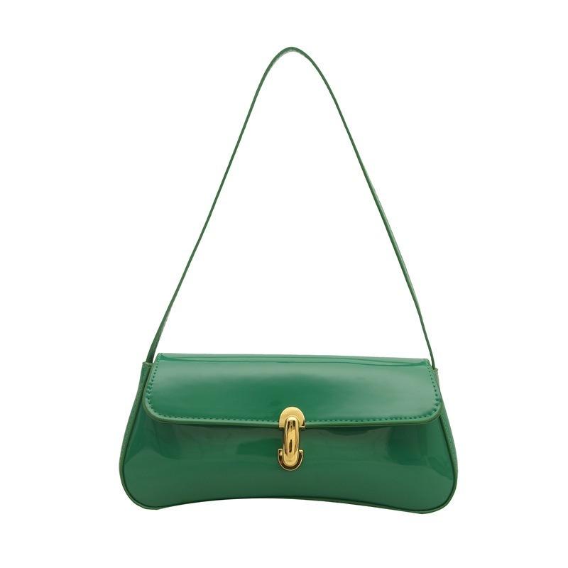 Eine stilvolle und retro Knopfverschluss-, Unterarm-, schicke, einseitige Schulter-, Hand-getragene, Unterarm Damen kleine quadratische Tasche