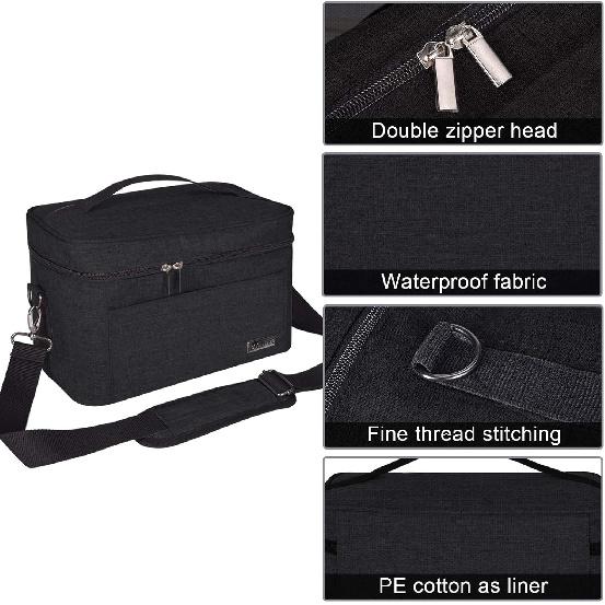 BAGLHER ... Toaster Storage Bag,Carrying Bag,Compatible With Most 2-slice Toasters,With a Front Accessory Bag,Which can Hold Accessories and