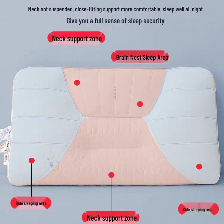 Latex Neck Support Memory Pillow for Side Sleepers - Universal for All Seasons