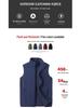 Men's Plus Size Fleece Vest - Sleeveless Outdoor Jacket for Spring & Autumn