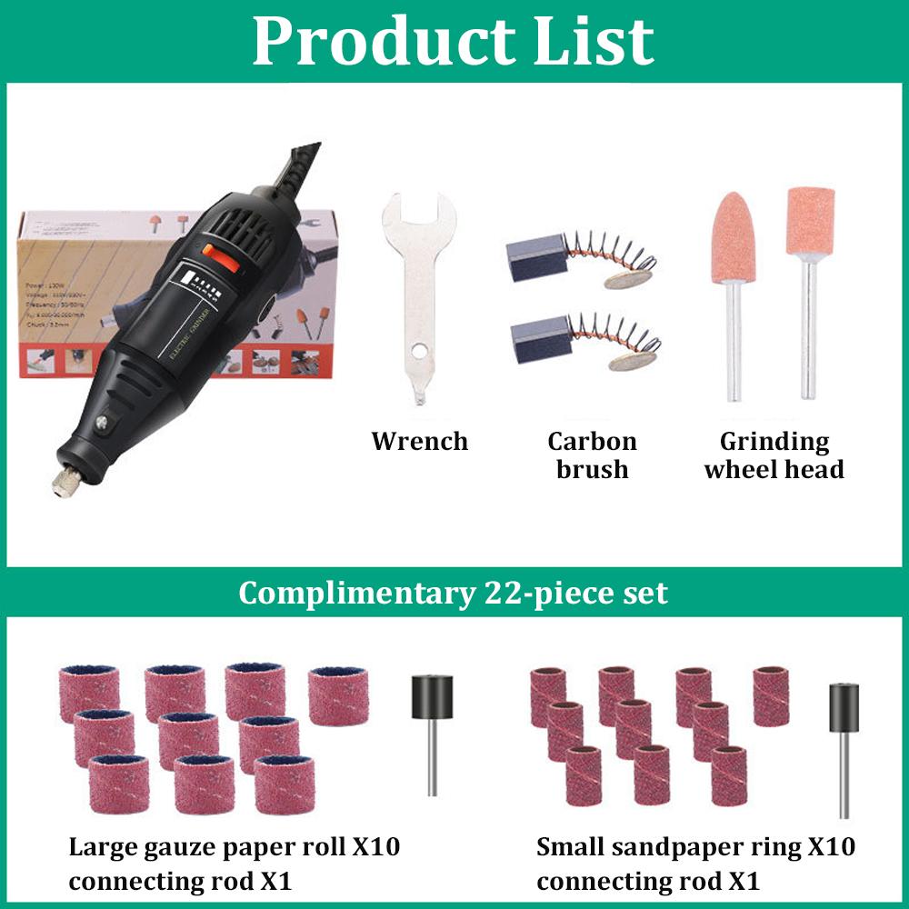 Handheld Polishing Machine Wood Carving Jade Polishing and Sanding Machine Engraving Machine Precision Hand Tools Electric Drill