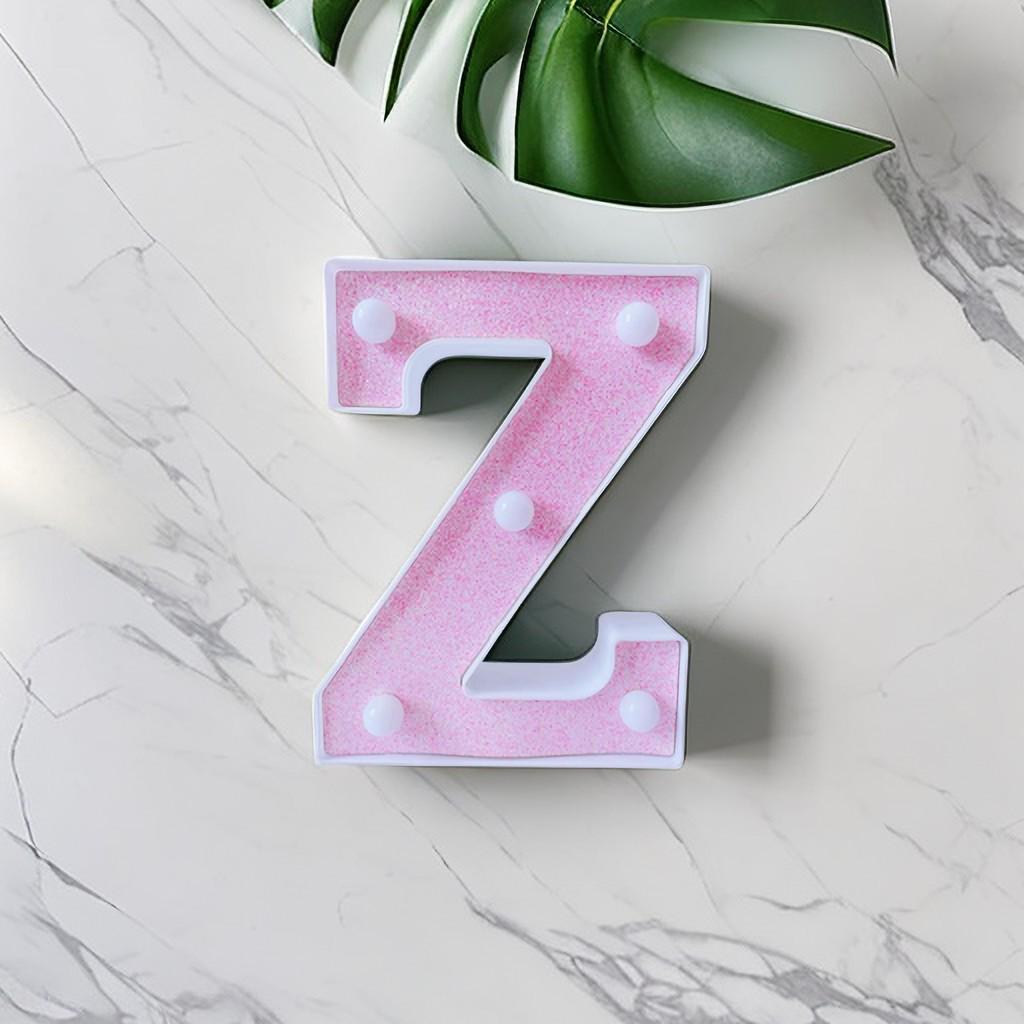 Pink LED Letter Light for Celebrations and Proposals