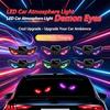 Solar Powered Automotive Ambient Light Suction Cup Mount LED Car Light  Car Interior
