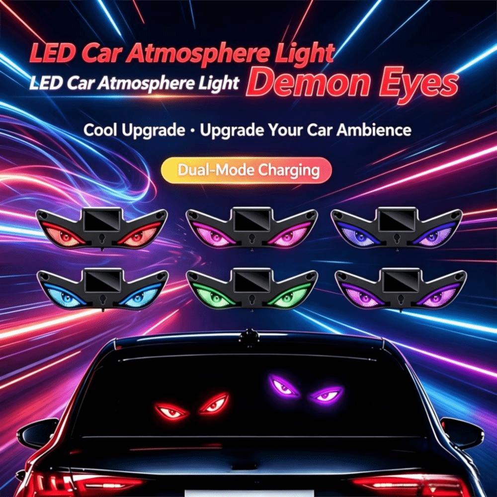 Solar Powered Automotive Ambient Light Suction Cup Mount LED Car Light Car Interior