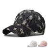 Hat Fashionable Lace Embroidered Flower Baseball Hat Material Cotton